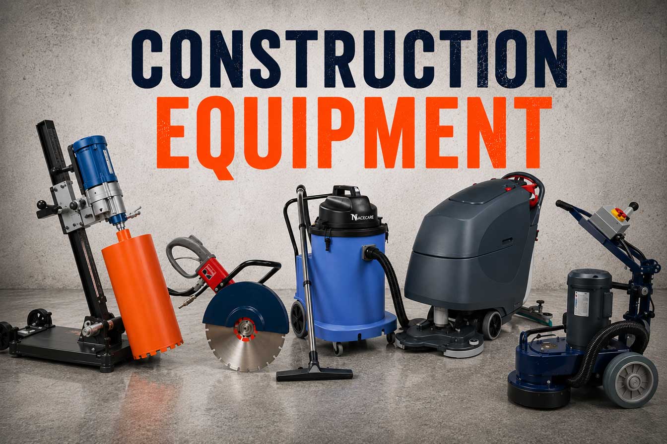  Construction Equipment: Core Drills, Saws & More