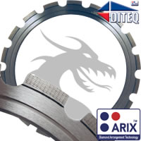 C-50AX Arix Ring Saw and Blades 16" X .160" Dragon