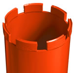 C-52 6" Core Bits 6" X .160" X 10MM 1-1/4"-7TH