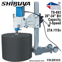 Shibuya™ TS-605 Angle Base, Core Drills, 120V